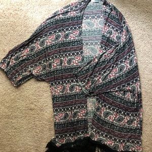 BoHo patterned cardigan